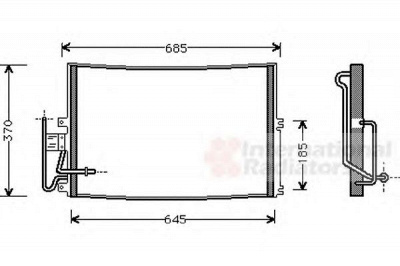 VAN WEZEL 37005274 -  Конденсатор, кондиционер